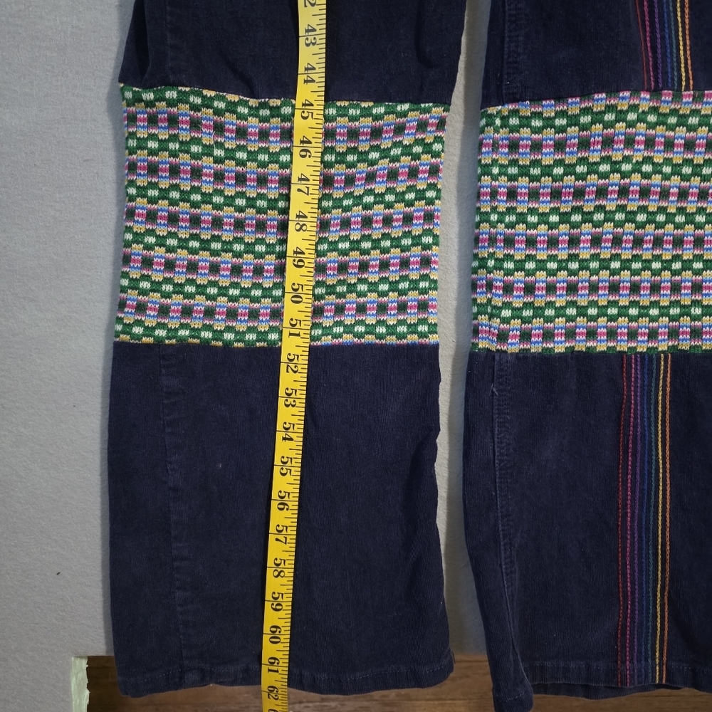 Modcloth Womens Rainbow With Me Corduroy Denim Overalls Size 8 - Picture 4 of 10